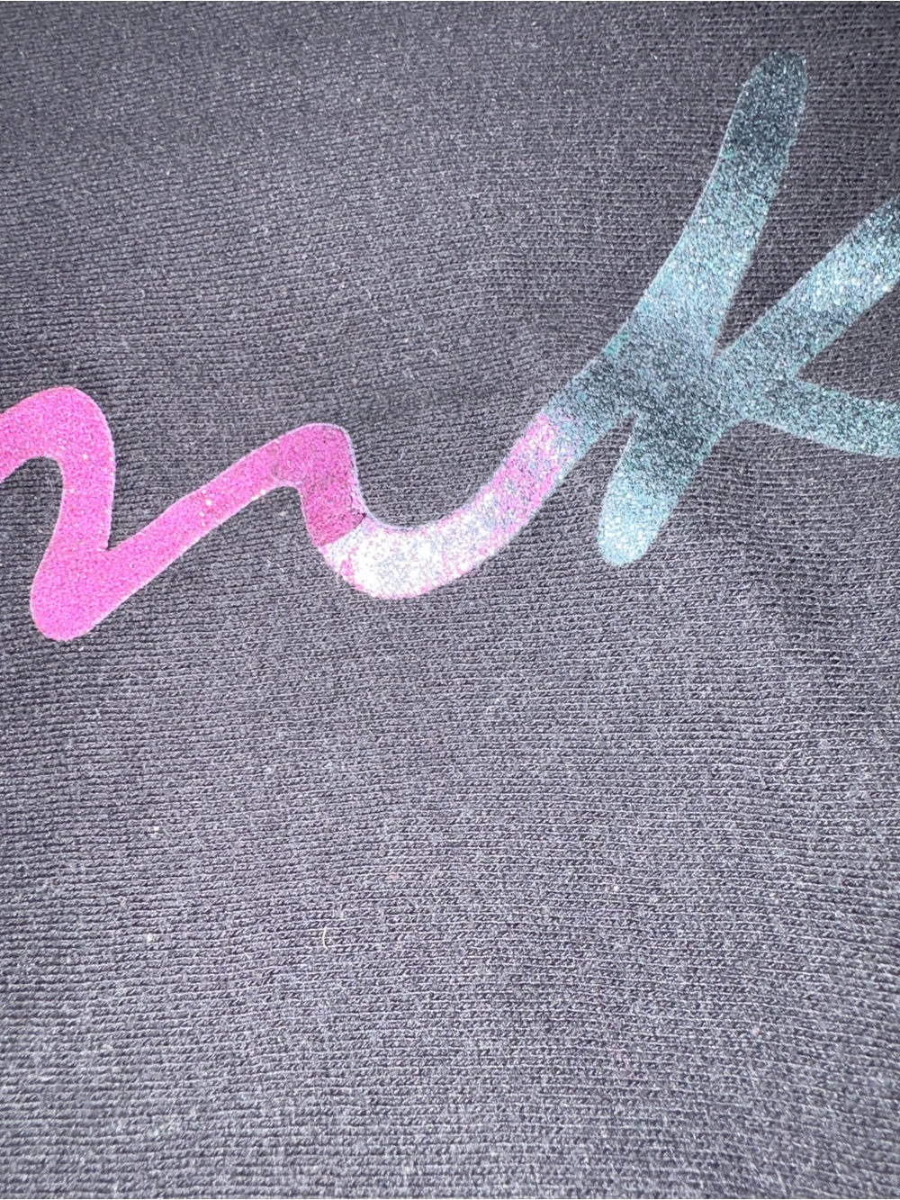 VS PINK RAINBOW BLING OUTFIT SET L pants XL ZIP UP HOODIE and joggers - Picture 6 of 11